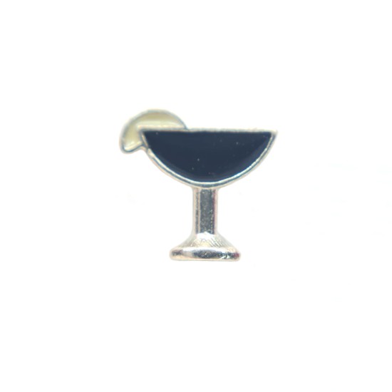 Black cocktail charm