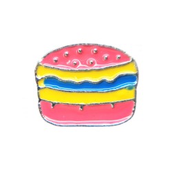 Pink burger charm