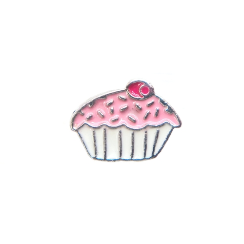 Cupcake With Pink Icing Charm