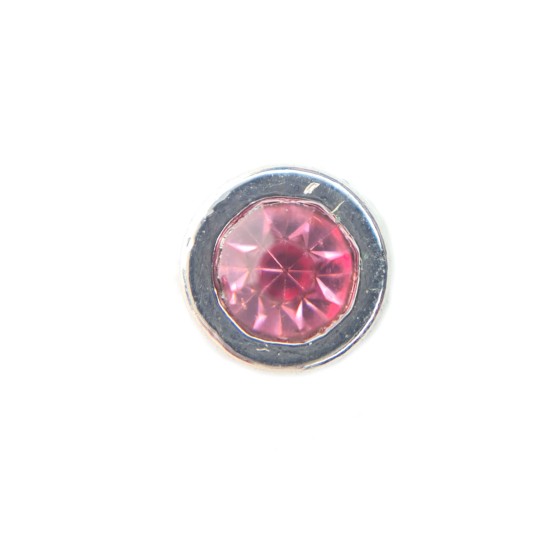 Pink Tourmaline inset gem