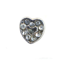 Crystal heart charm