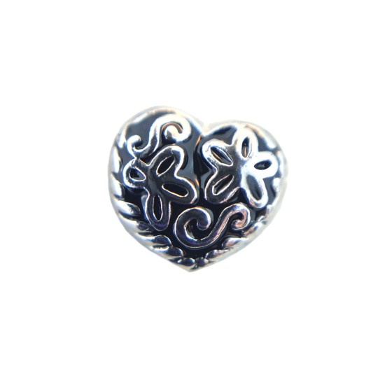 Filigree heart charm