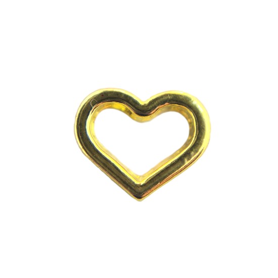 Golden heart charm