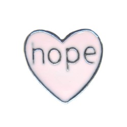 Hope heart charm