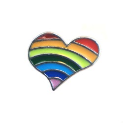 Multicoloured heart charm