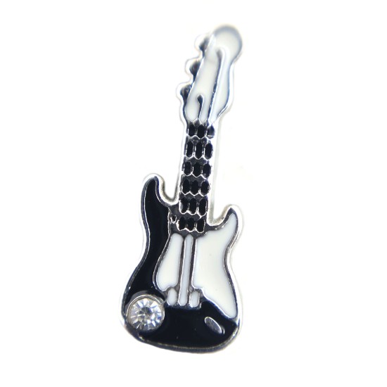 Black guitar charm