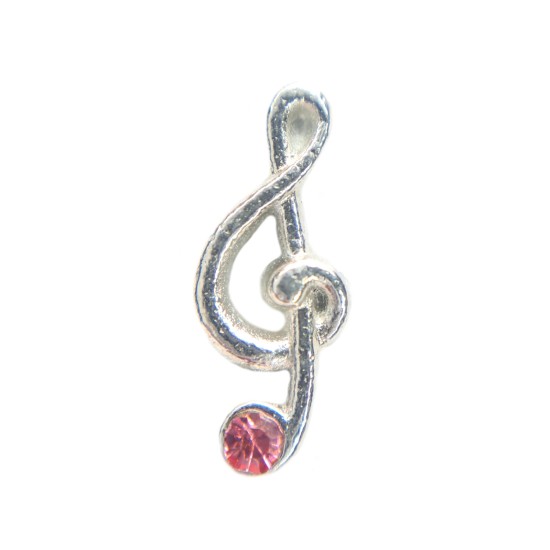 Treble clef charm