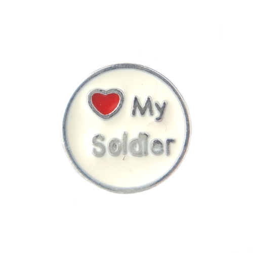 Love My Soldier Charm