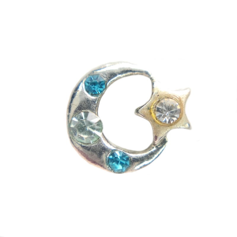 Large Moon And Star Charm