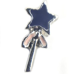 Lilac wand star charm