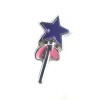 Purple wand star charm