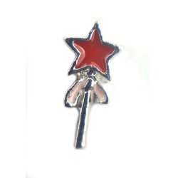 Red wand star charm