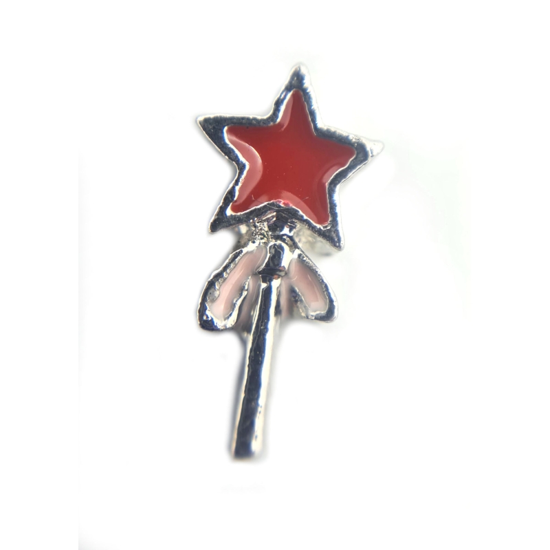 Red Wand Star Charm Red Wand Star Charm