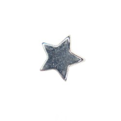 Solid silver star charm