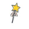 Yellow wand star charm