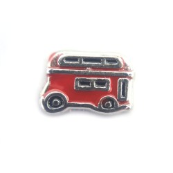 Red bus charm