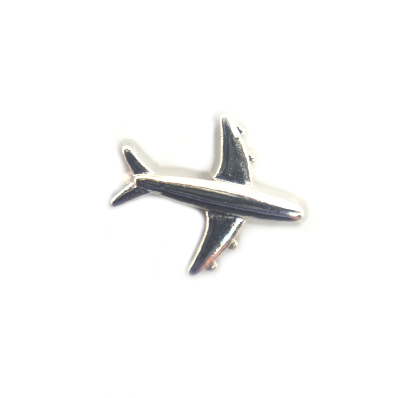 Silver Plane Charm