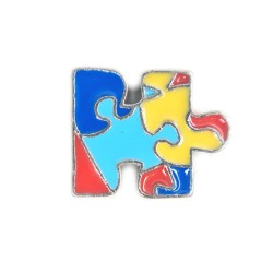 Autism awareness puzzle charm