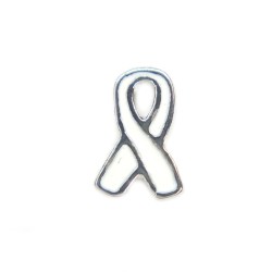 White awareness ribbon