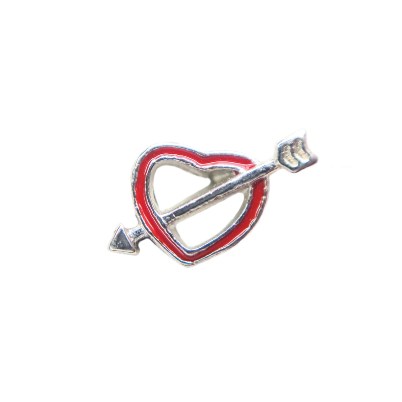 hollow Heart With Arrow Charm