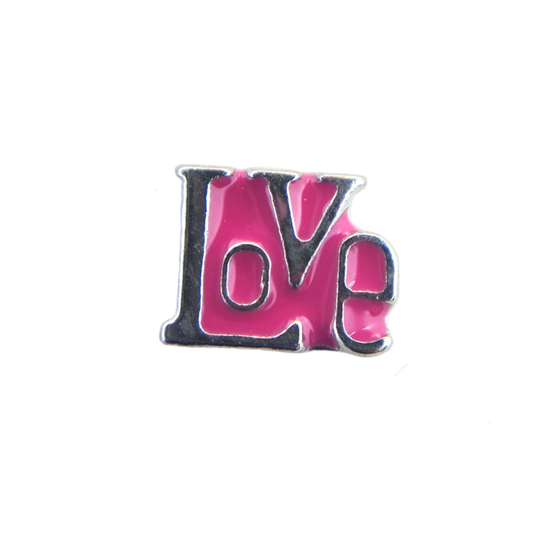 Small Pink Art Nouveau Love Charm