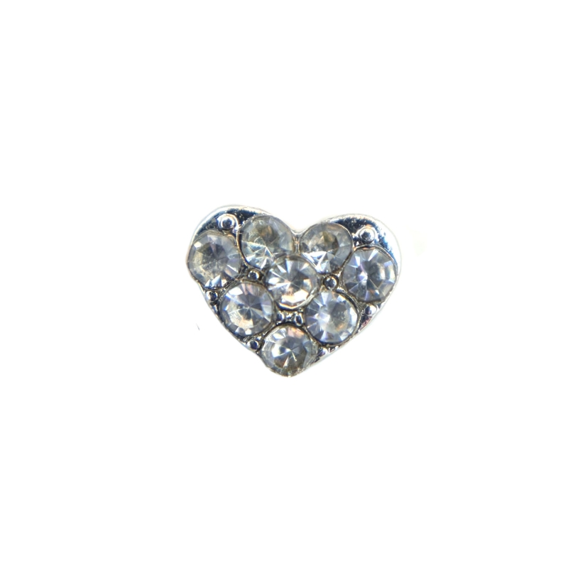 Small Crystal Heart Charm