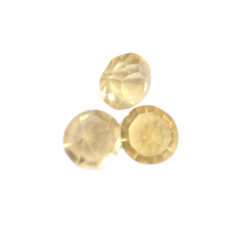 Pale Yellow 4mm Gems
