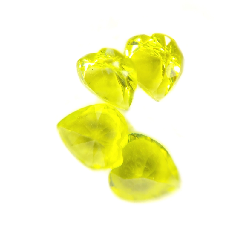 Light Green Heart Gems