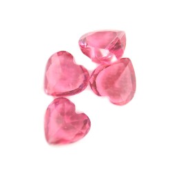 Bright pink heart gem