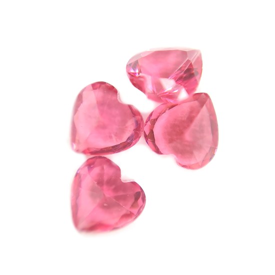 Bright pink heart gem