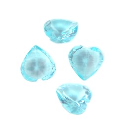 Light blue heart gems