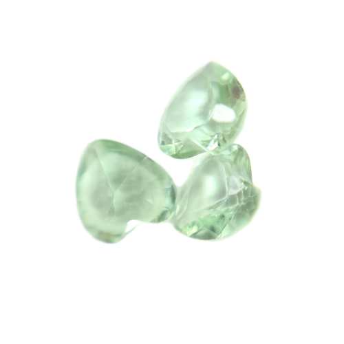 Mint Green Heart Gems