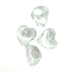 Palest blue heart gems