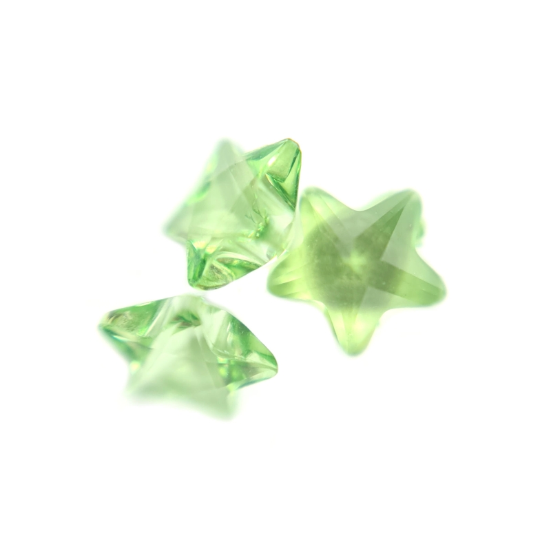 Light Green Star Gems Light Green Star Gems