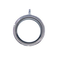 30mm Smooth round locket necklace