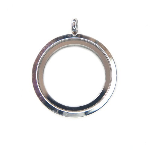 30mm Stainless steel smooth round locket 