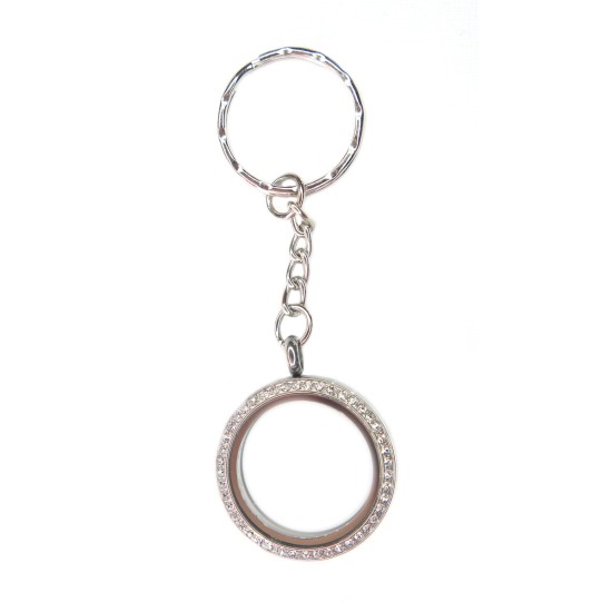 30mm Crystal keyring