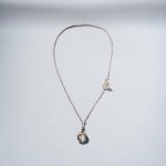 Duo stainless steel locket necklace