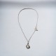 Duo stainless steel locket necklace