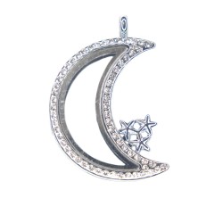 Crystal moon necklace