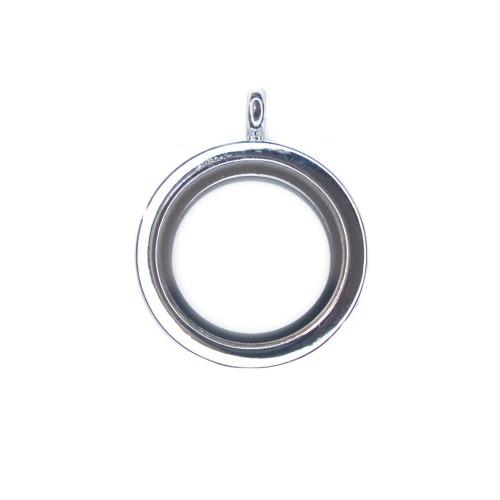 Small round locket necklace