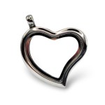 Smooth Heart Locket Necklace