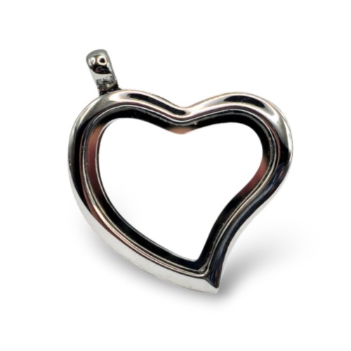 Smooth Heart Locket Necklace