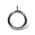 30mm Smooth Round Locket Necklace