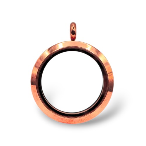 Rose Gold Smooth Locket Necklace