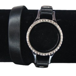 30mm Black wraparound bracelet