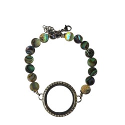 30mm Abalone stone bracelet