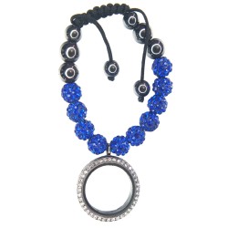 Dark blue shambala bracelet