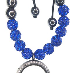 Dark blue shambala bracelet