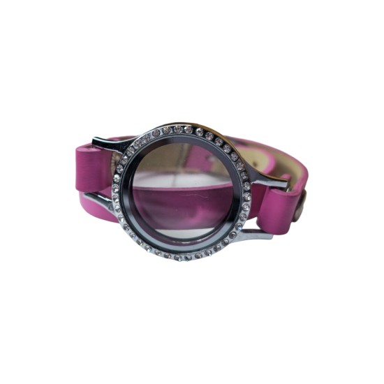 30mm bright pink wraparound bracelet